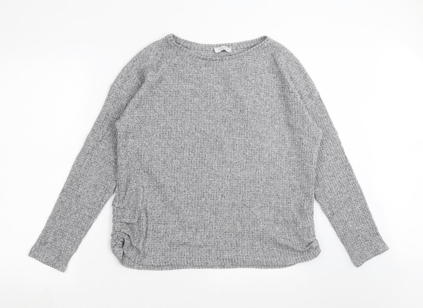 Papaya Womens Grey  Knit Pullover Jumper Size M