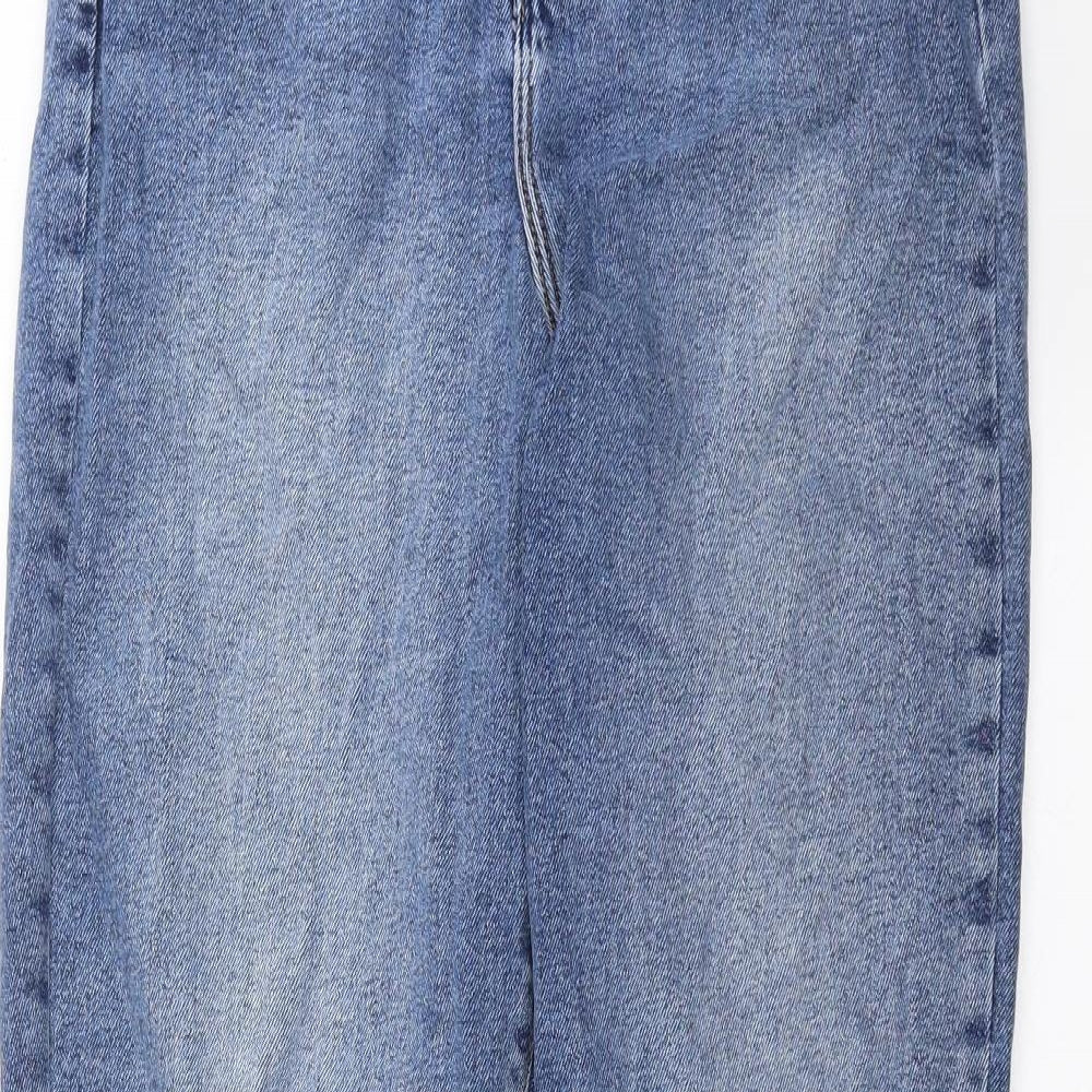 New Look Womens Blue  Denim Mom Jeans Size 12 L33 in - lift & Shape