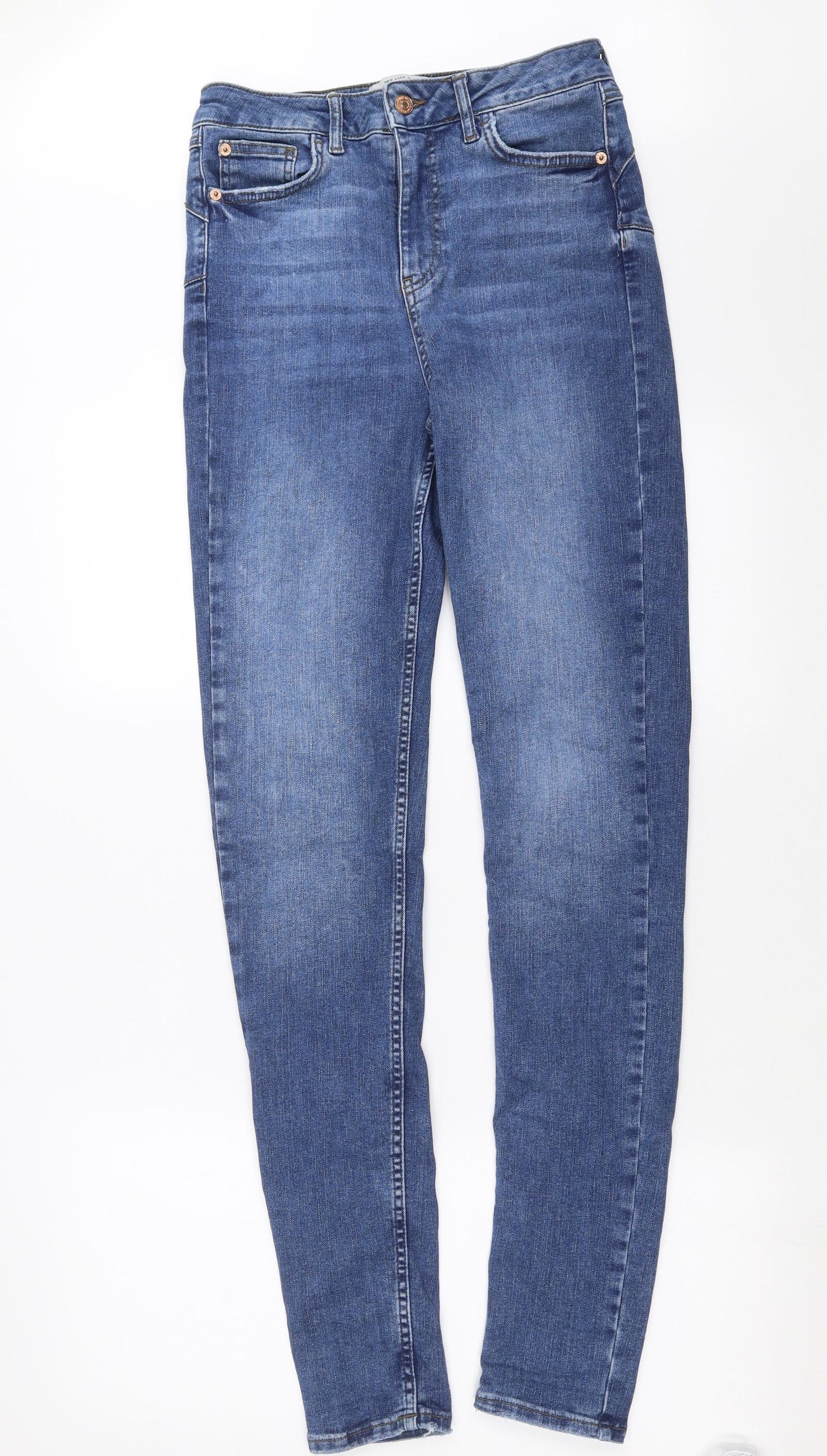 New Look Womens Blue  Denim Skinny Jeans Size 12 L32 in - lift & Shape