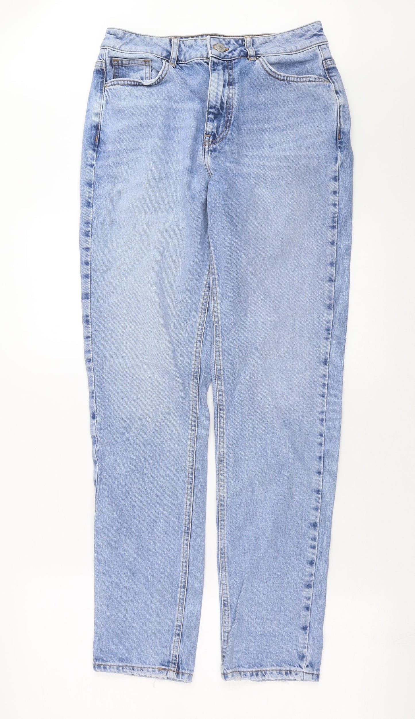 New Look Womens Blue  Denim Straight Jeans Size 12 L31 in