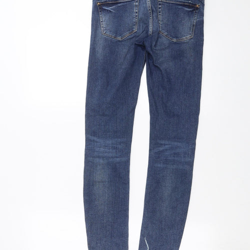 Zara Womens Blue  Denim Skinny Jeans Size 8 L28 in
