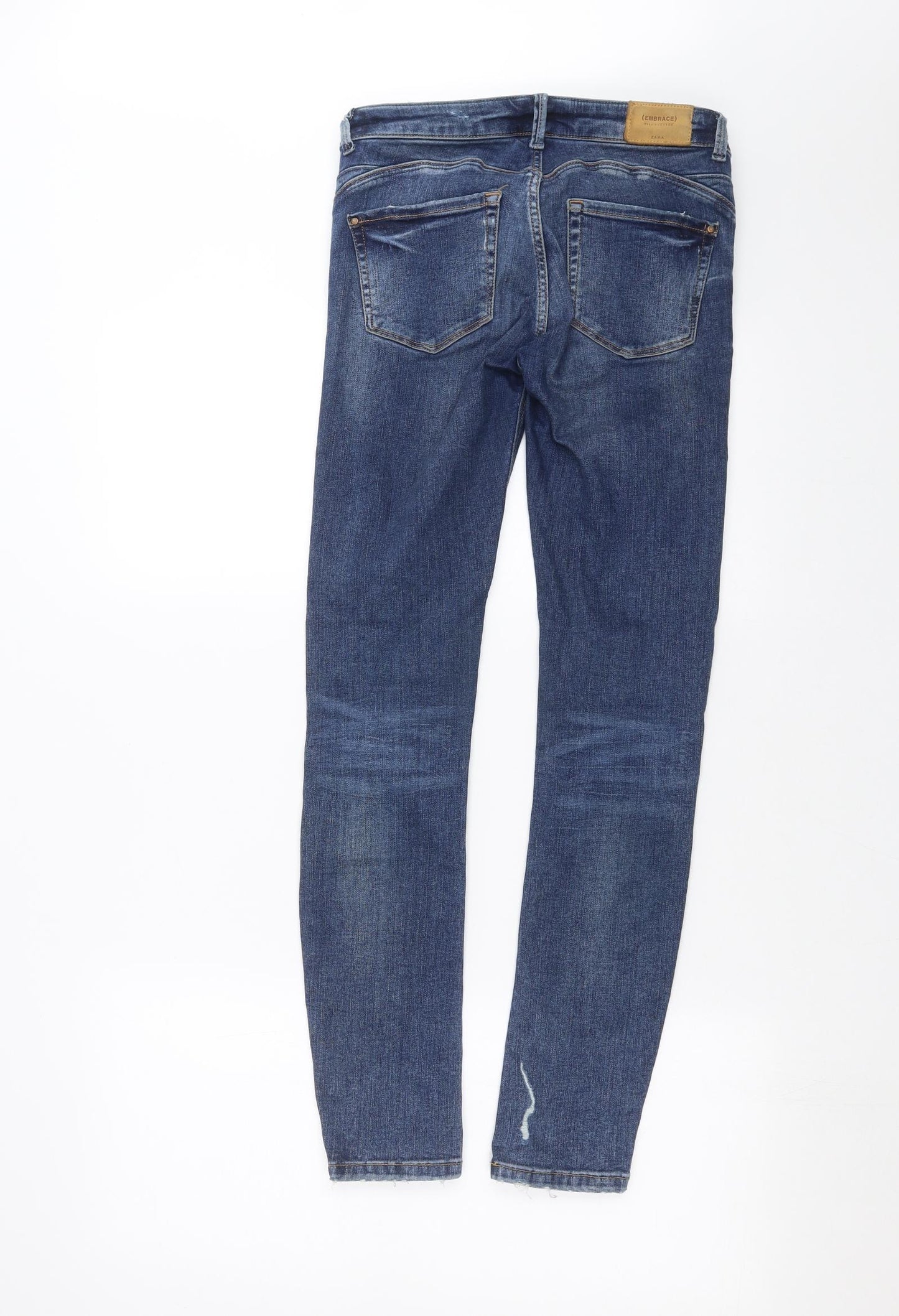 Zara Womens Blue  Denim Skinny Jeans Size 8 L28 in