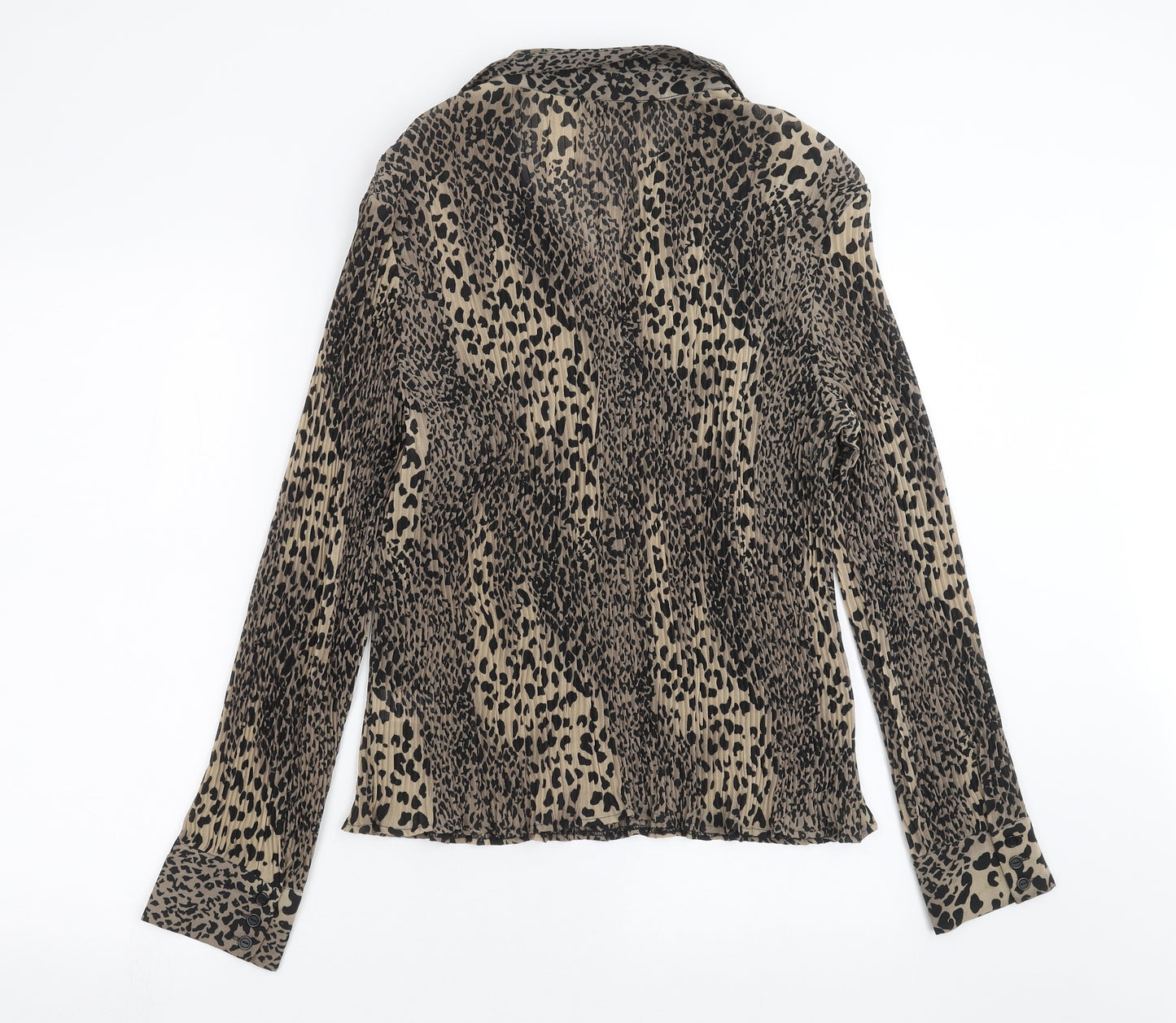 F&F Womens Brown Animal Print  Basic Blouse Size 18