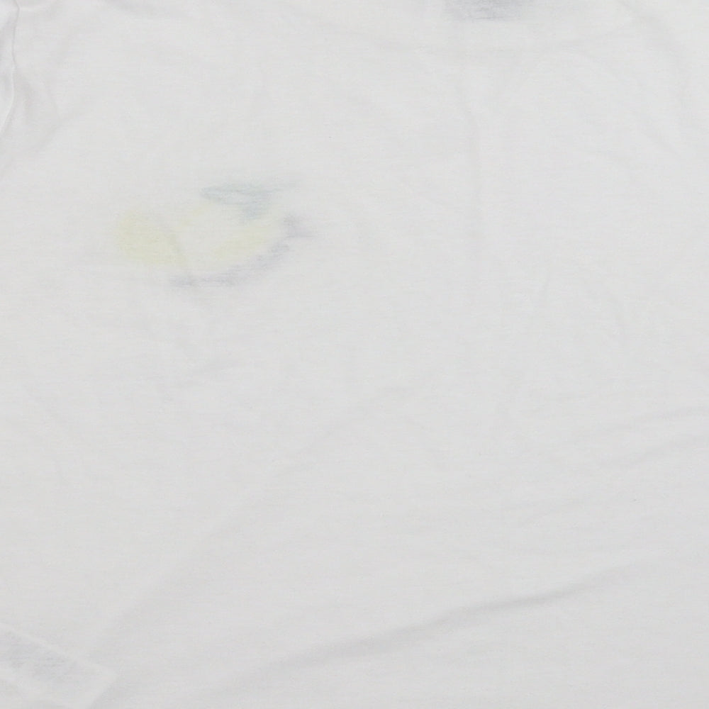 New Look Womens White   Basic T-Shirt Size 16  - lemon