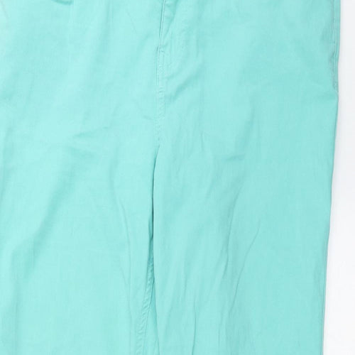 F&F Womens Green  Denim Skinny Jeans Size 14 L27 in