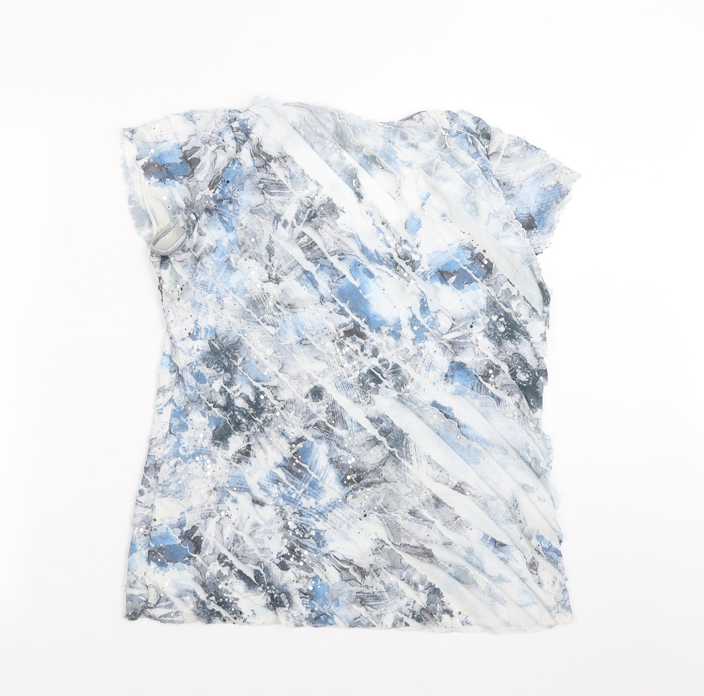 Roman Womens Blue   Basic T-Shirt Size 16