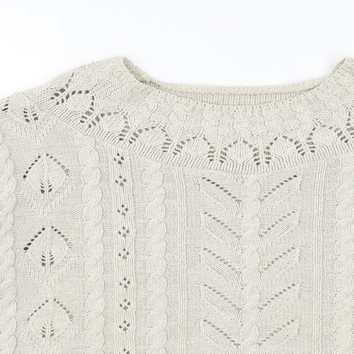 Cignal Womens Beige   Pullover Jumper Size L