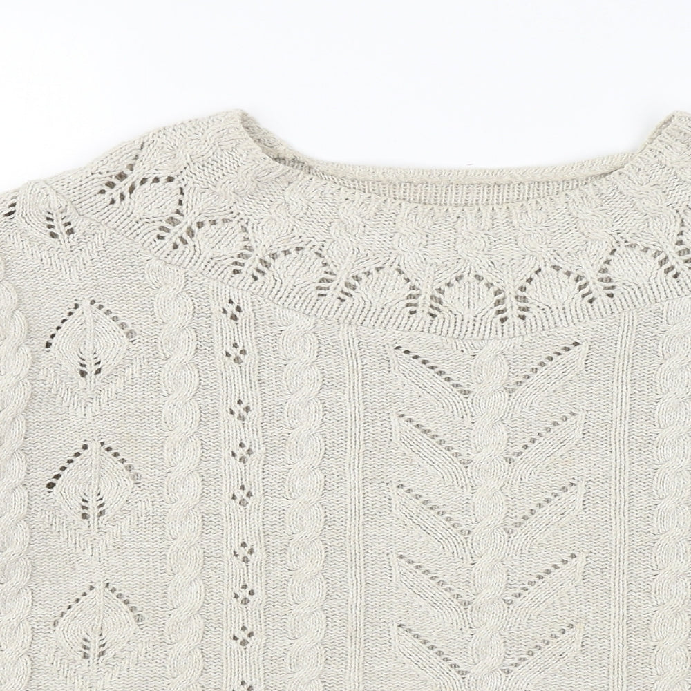 Cignal Womens Beige   Pullover Jumper Size L