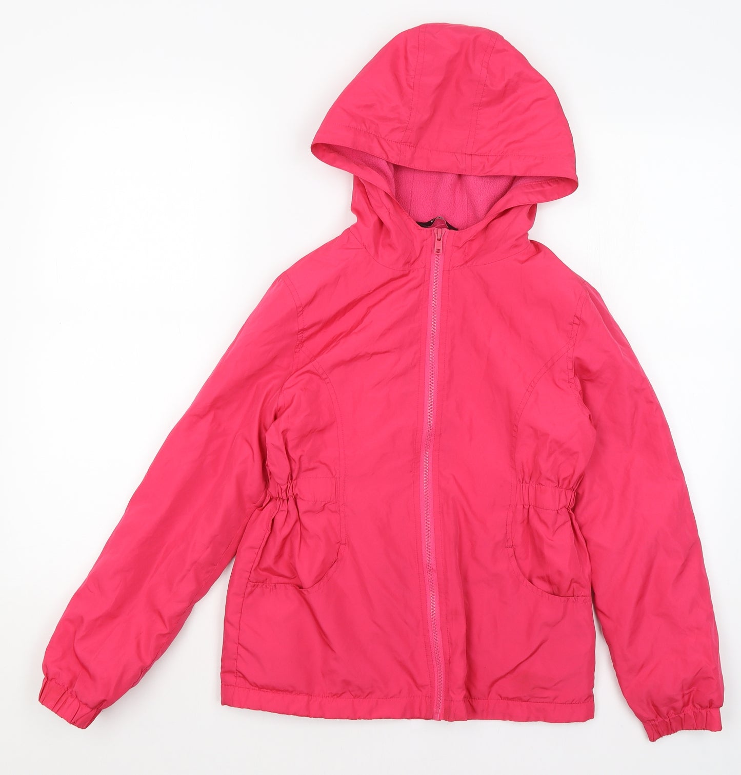 George Girls Pink   Rain Coat Coat Size 10-11 Years