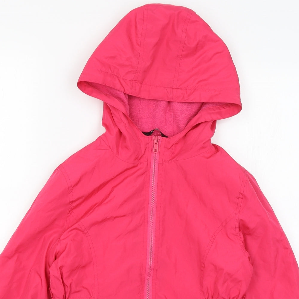 George Girls Pink   Rain Coat Coat Size 10-11 Years