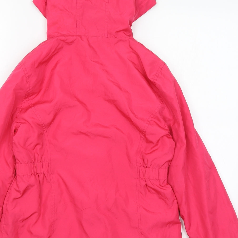 George Girls Pink   Rain Coat Coat Size 10-11 Years