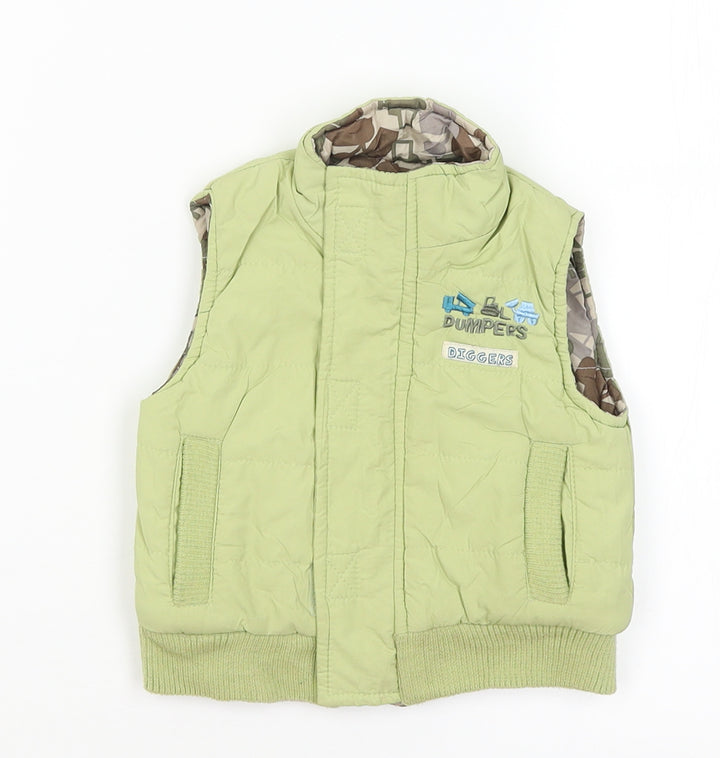 Adams Baby Green Gilet Coat Size 3-6 Months