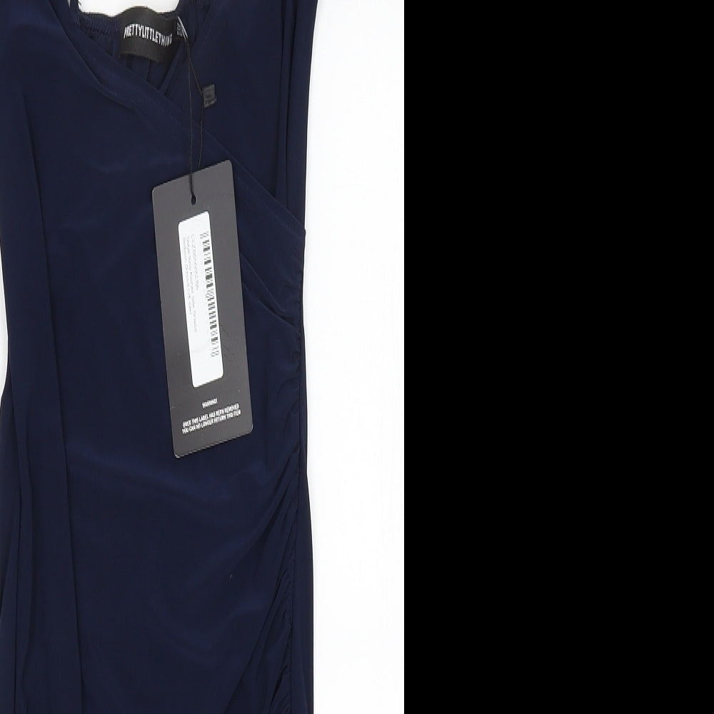 Pretty Little Thing Womens Blue   Bodycon  Size 6