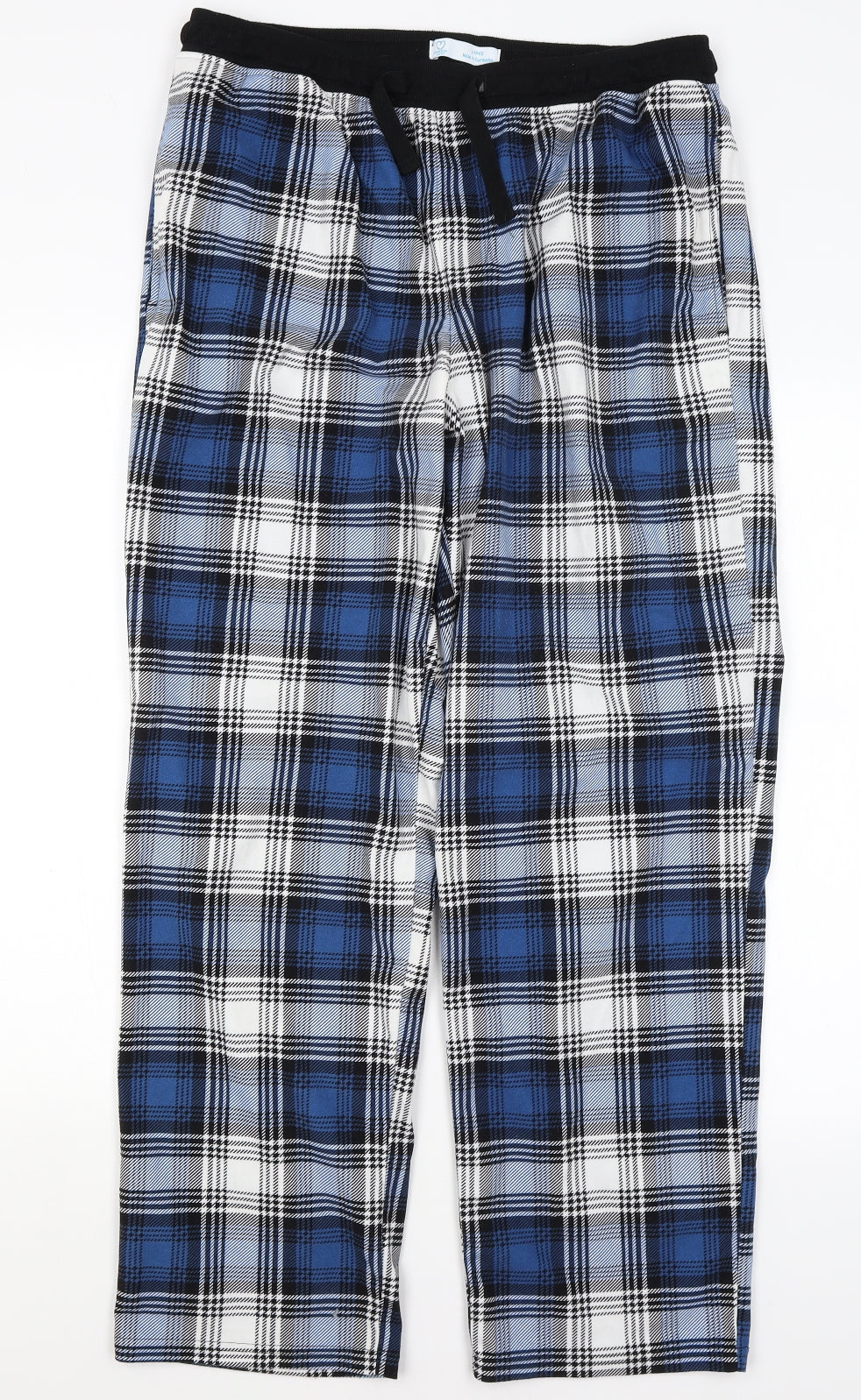 Primark Mens Blue Plaid   Pyjama Pants Size L