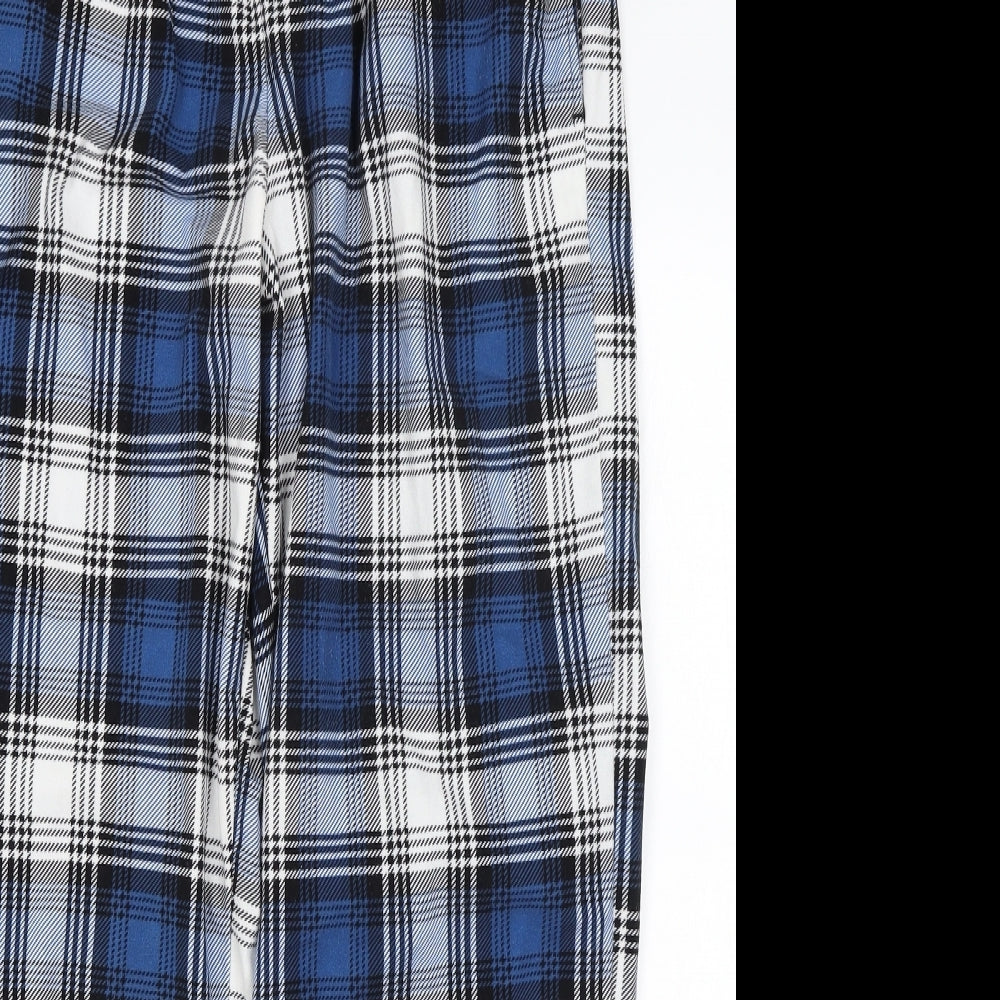 Primark Mens Blue Plaid   Pyjama Pants Size L