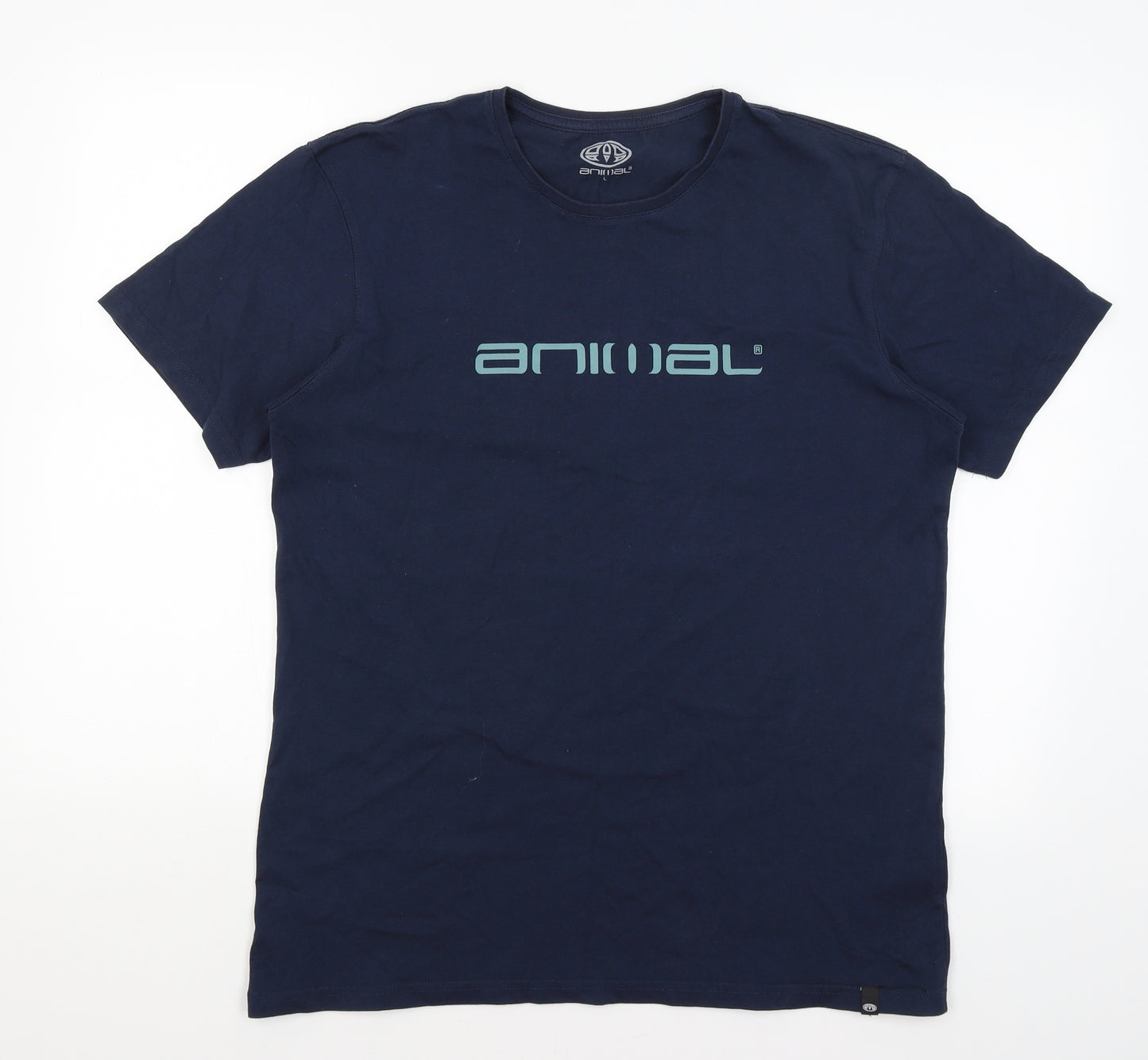 Animal  Mens Blue    T-Shirt Size L