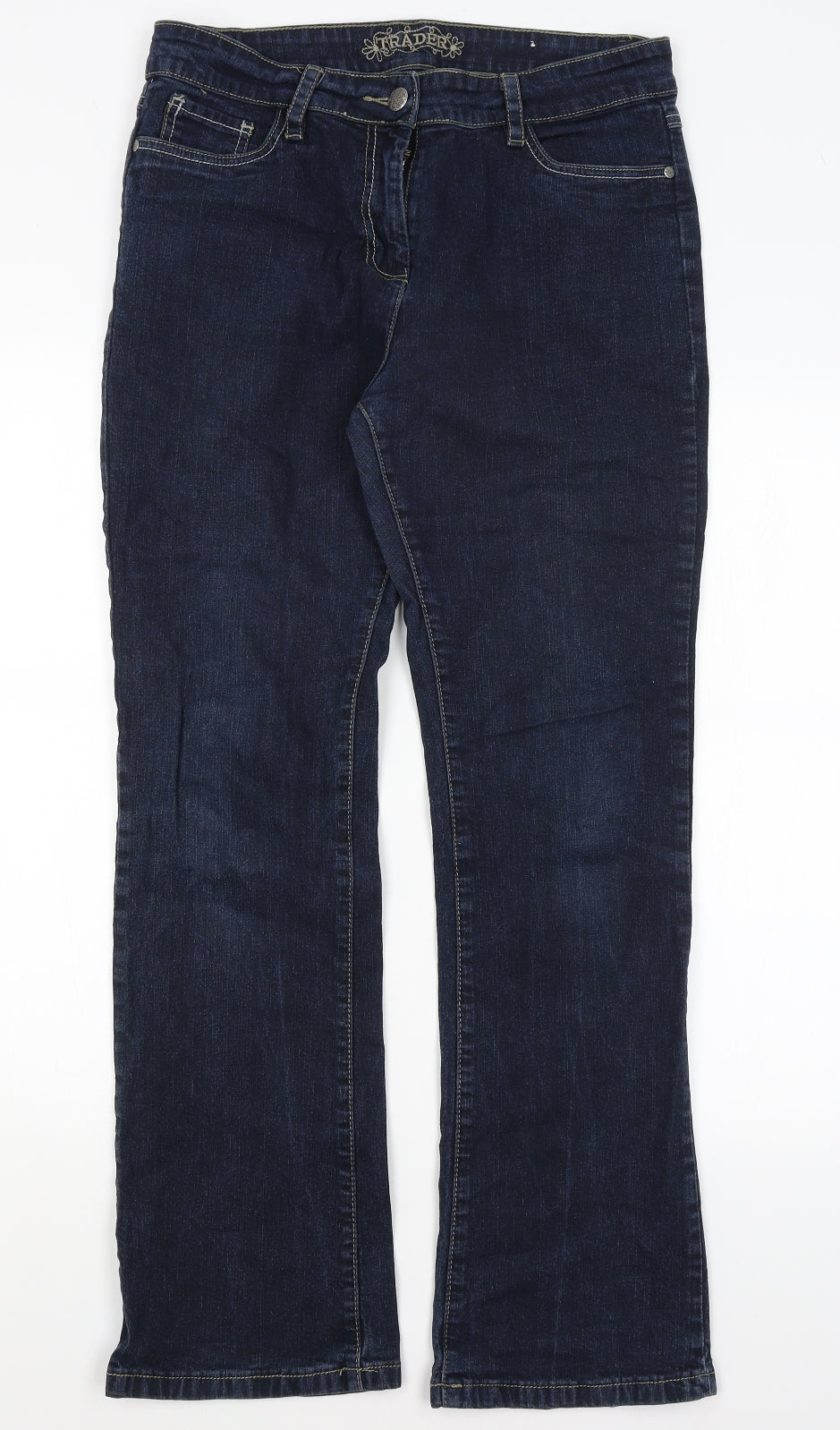Trader Womens Blue   Bootcut Jeans Size 12 L30 in