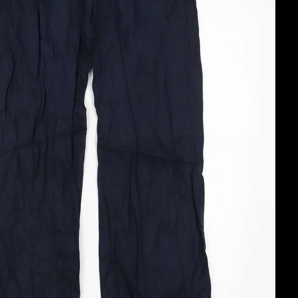 M&S Womens Blue   Trousers  Size 12 L25 in
