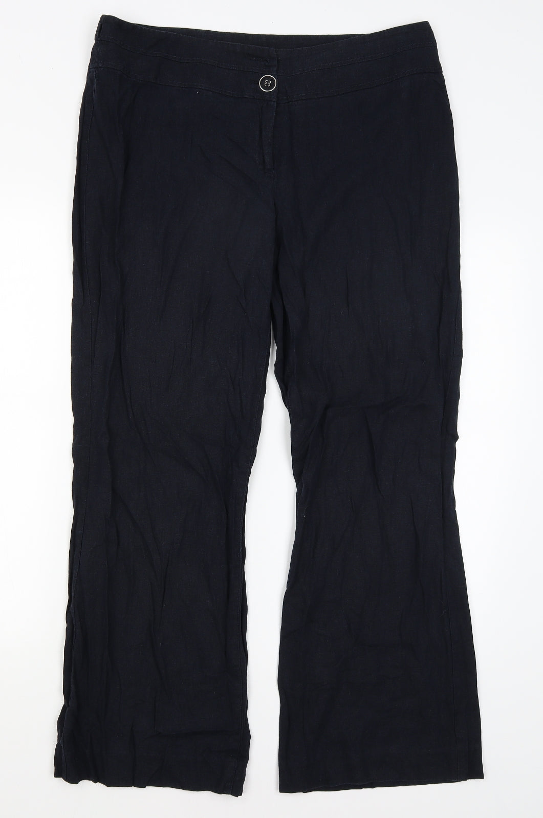 Collection Womens Blue   Trousers  Size 14 L28.5 in