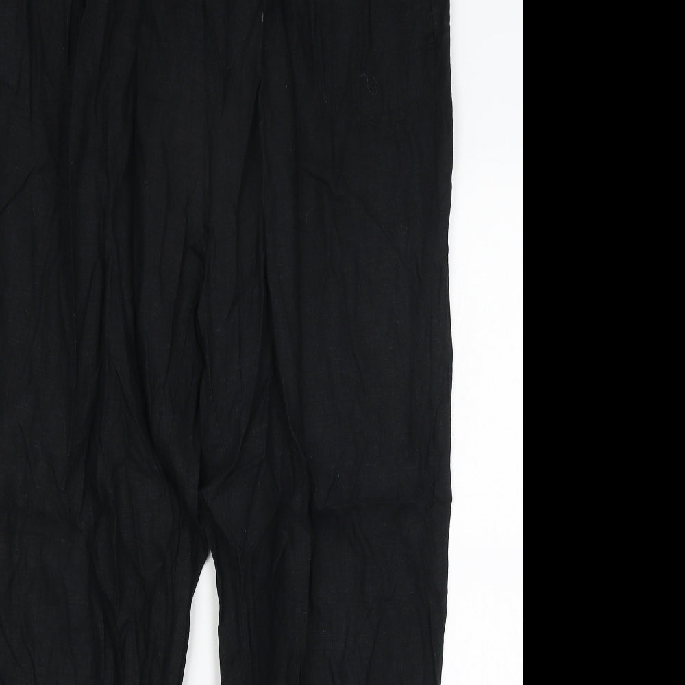 M&S Womens Black   Trousers  Size 18 L29 in