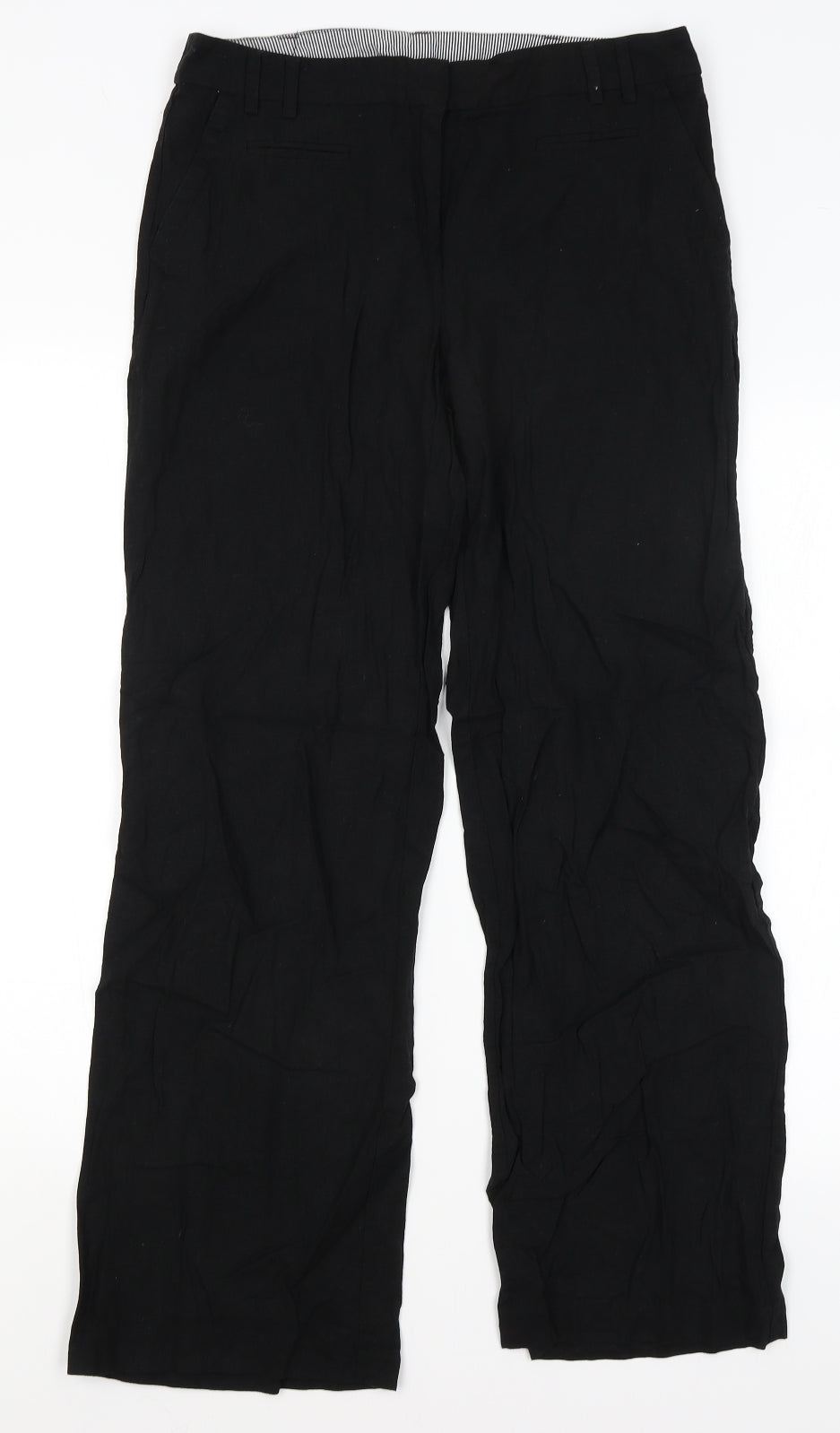 New Look Womens Black   Trousers  Size 10 L29.5 in