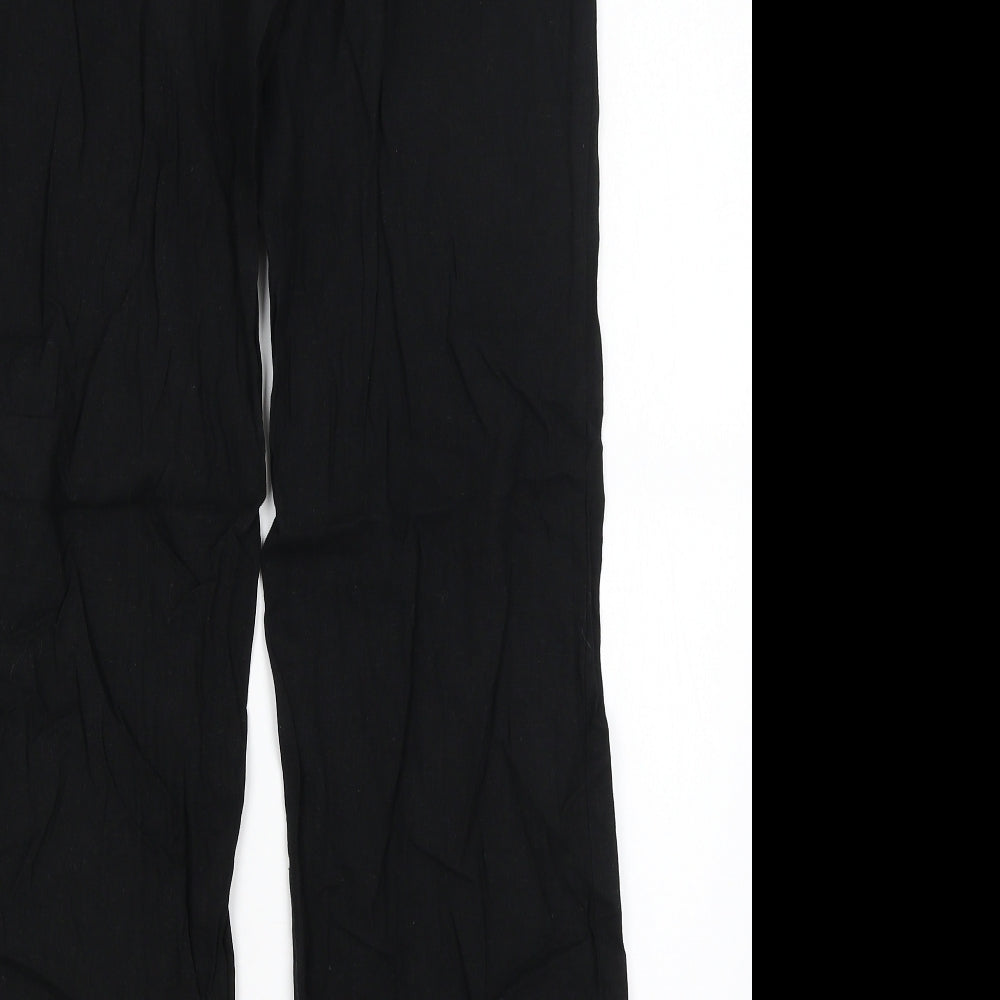 New Look Womens Black   Trousers  Size 10 L29.5 in