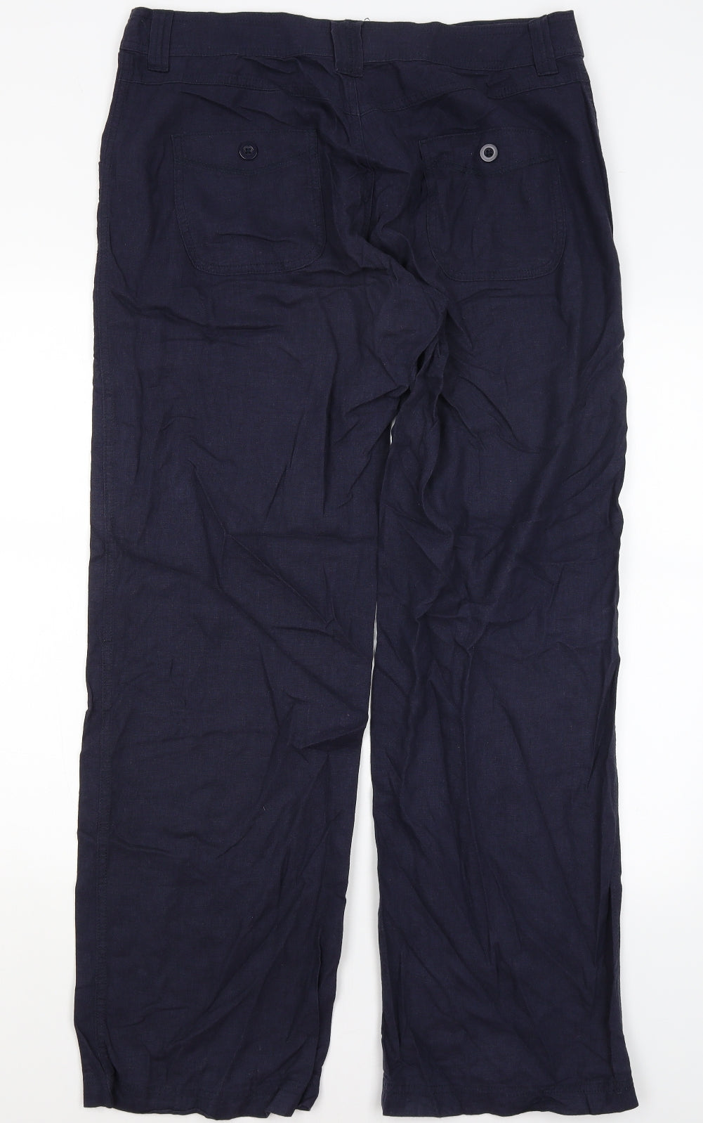 M&S Womens Blue   Trousers  Size 14 L31 in