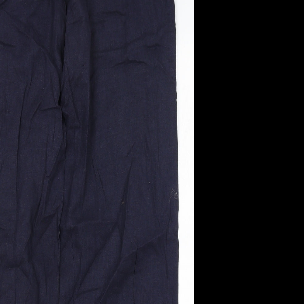 M&S Womens Blue   Trousers  Size 14 L31 in
