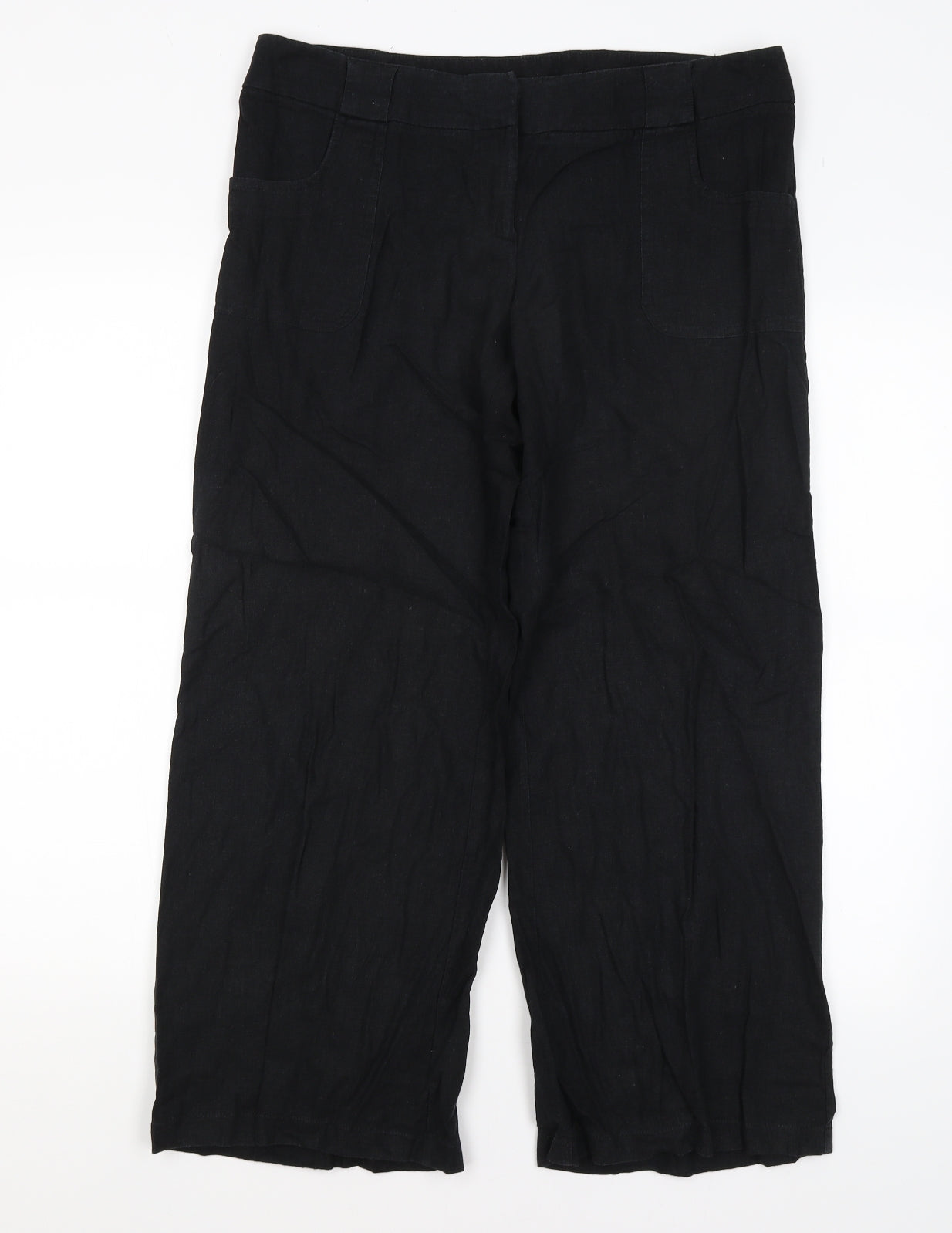 Petite Womens Black   Trousers  Size 12 L26 in