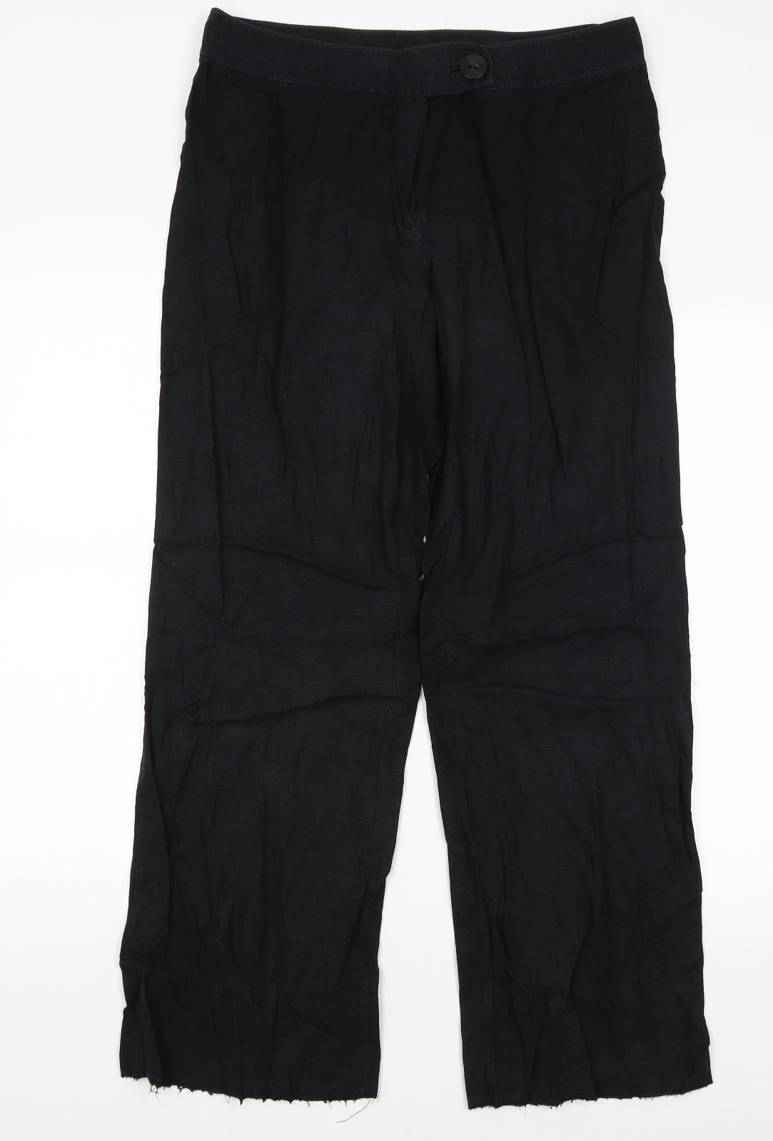 M&S Womens Black   Trousers  Size 14 L29 in