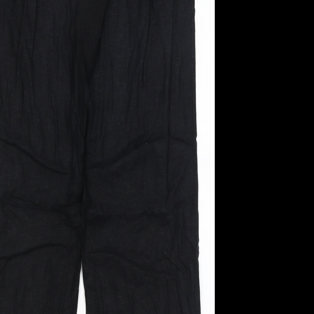 M&S Womens Black   Trousers  Size 14 L29 in