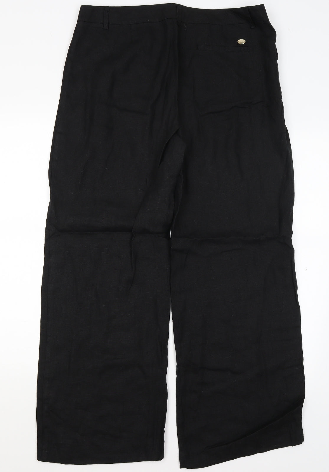 Per Una Womens Black   Trousers  Size 14 L28 in