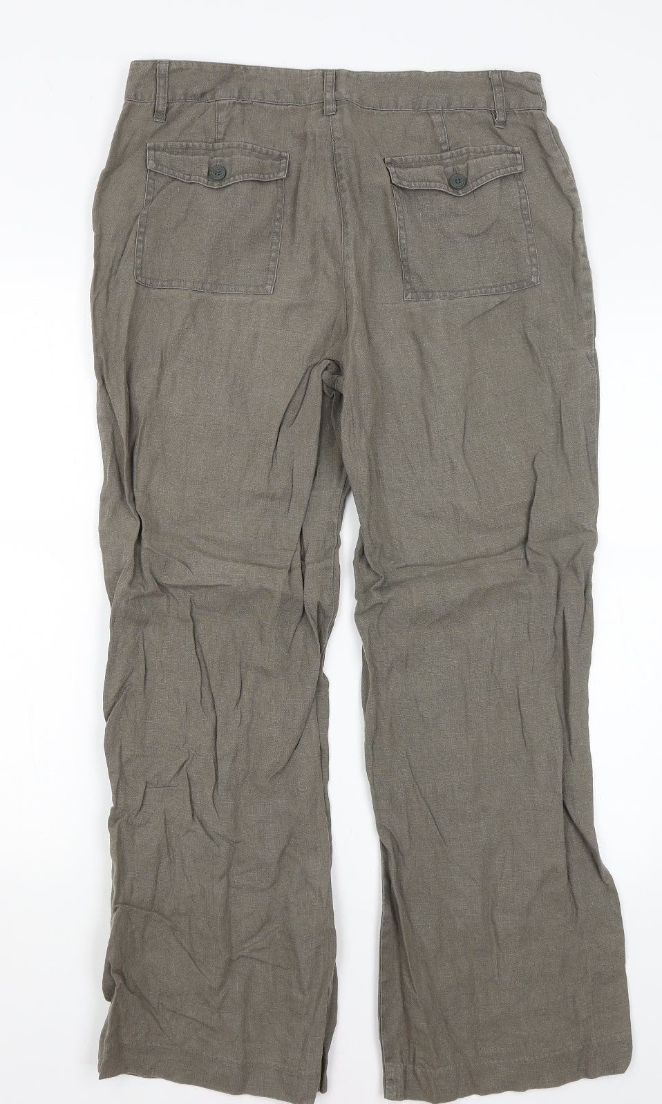 NEXT Womens Green   Trousers  Size 14 L29.5 in