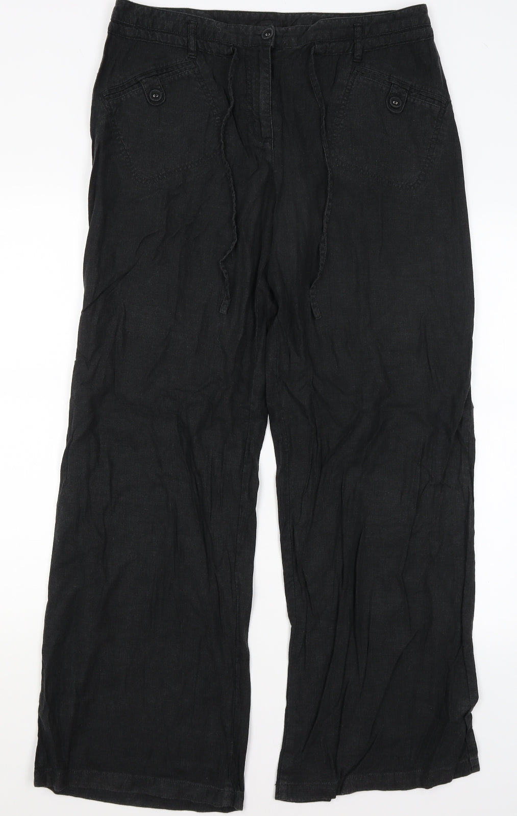 NEXT Womens Black   Trousers  Size 14 L31 in