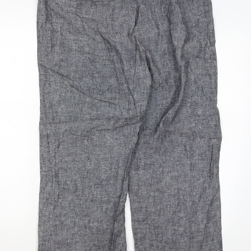 M&S Womens Blue   Trousers  Size 16 L25 in