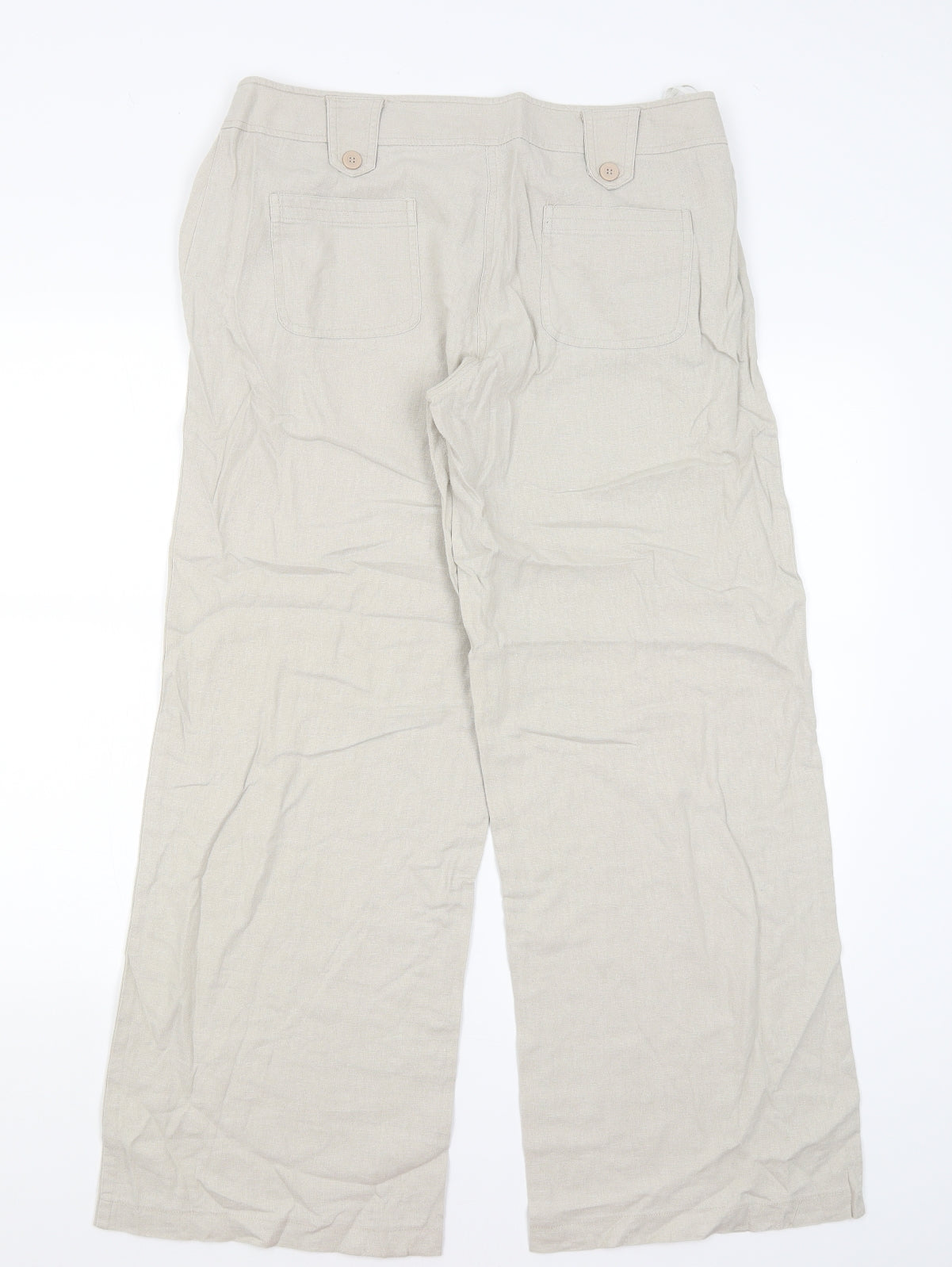 Select Womens Beige   Trousers  Size 14 L29.5 in