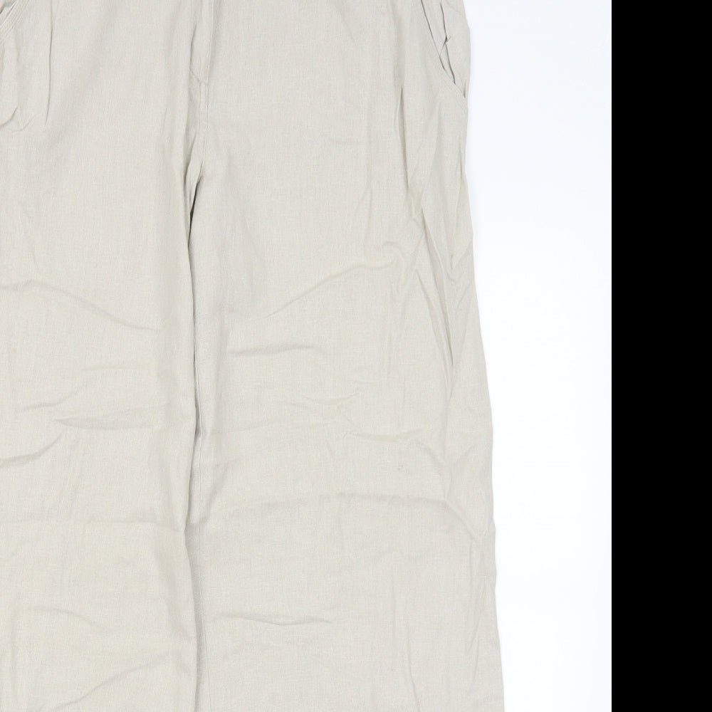 Select Womens Beige   Trousers  Size 14 L29.5 in
