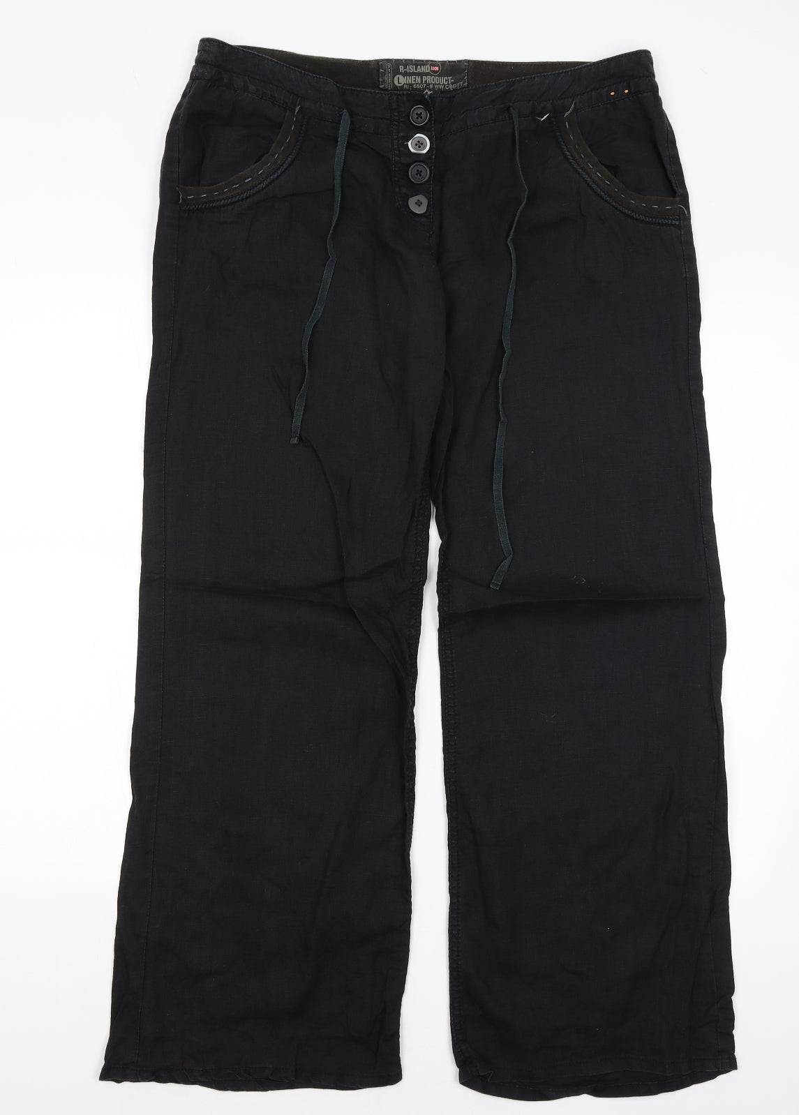 River Island Womens Black   Trousers  Size 12 L29 in