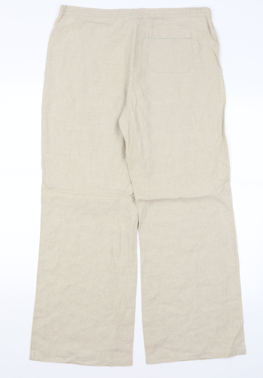 M&S Womens Beige   Trousers  Size 12 L28.5 in