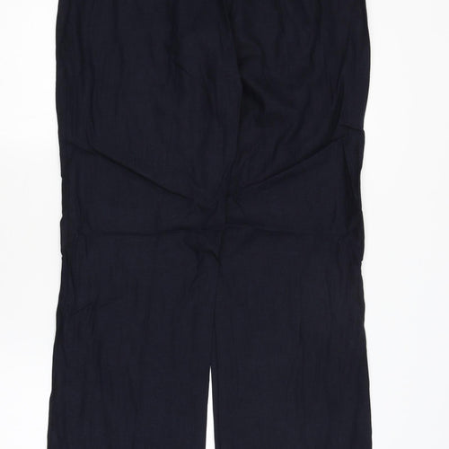 M&S Womens Blue   Trousers  Size 12 L32 in