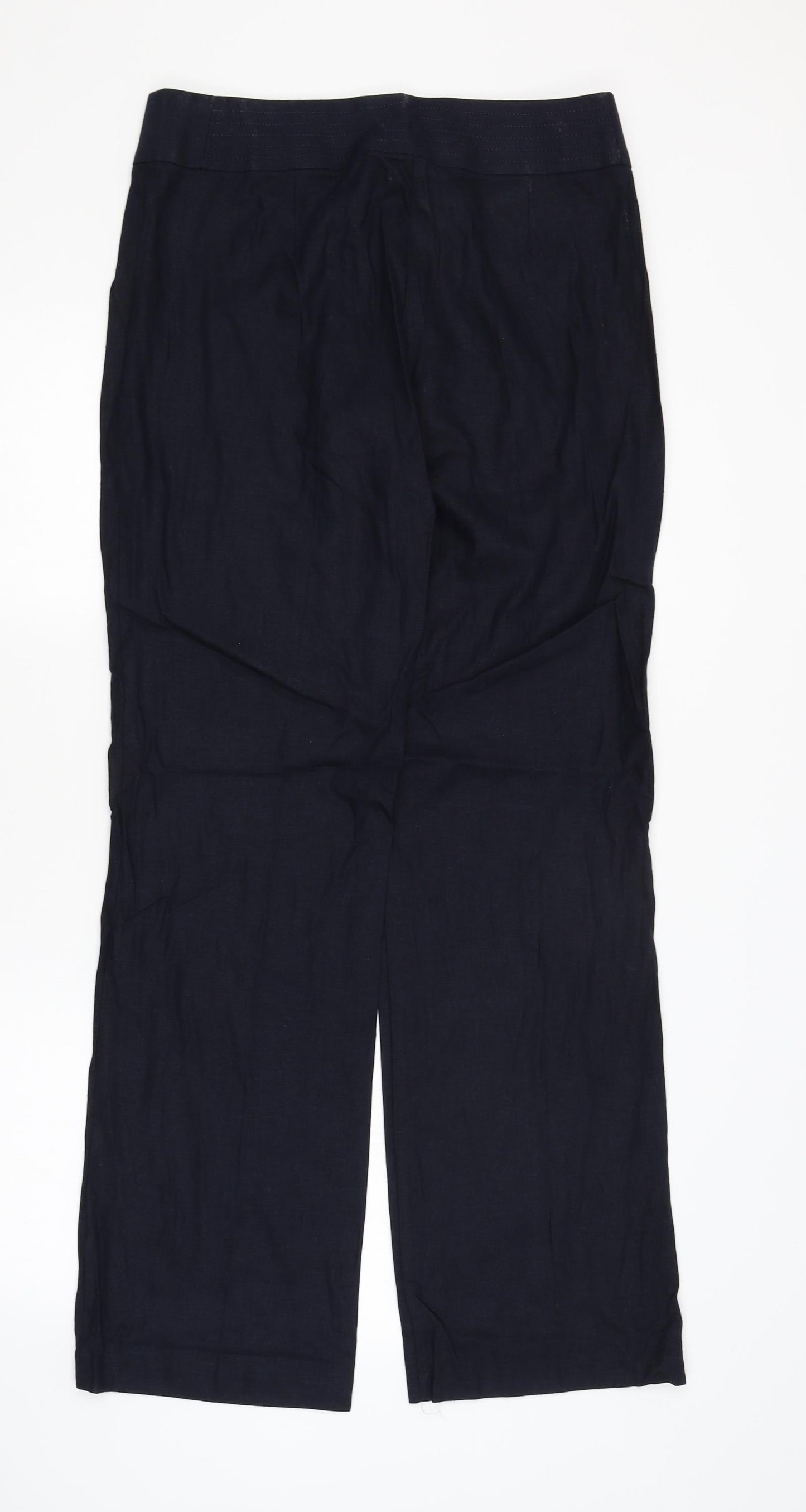 M&S Womens Blue   Trousers  Size 12 L32 in