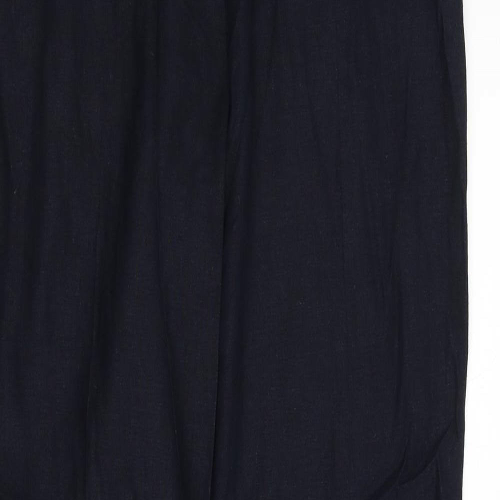 M&S Womens Blue   Trousers  Size 12 L32 in