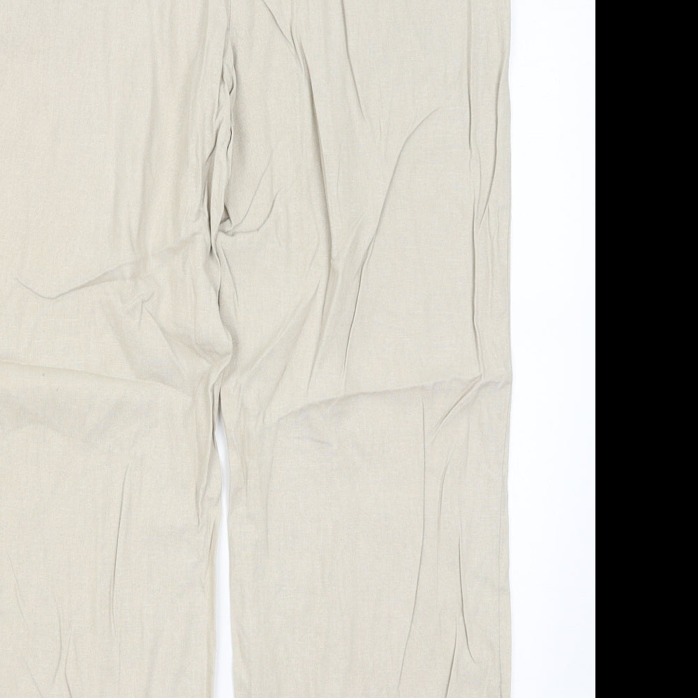 M&S Womens Beige   Trousers  Size 16 L26 in