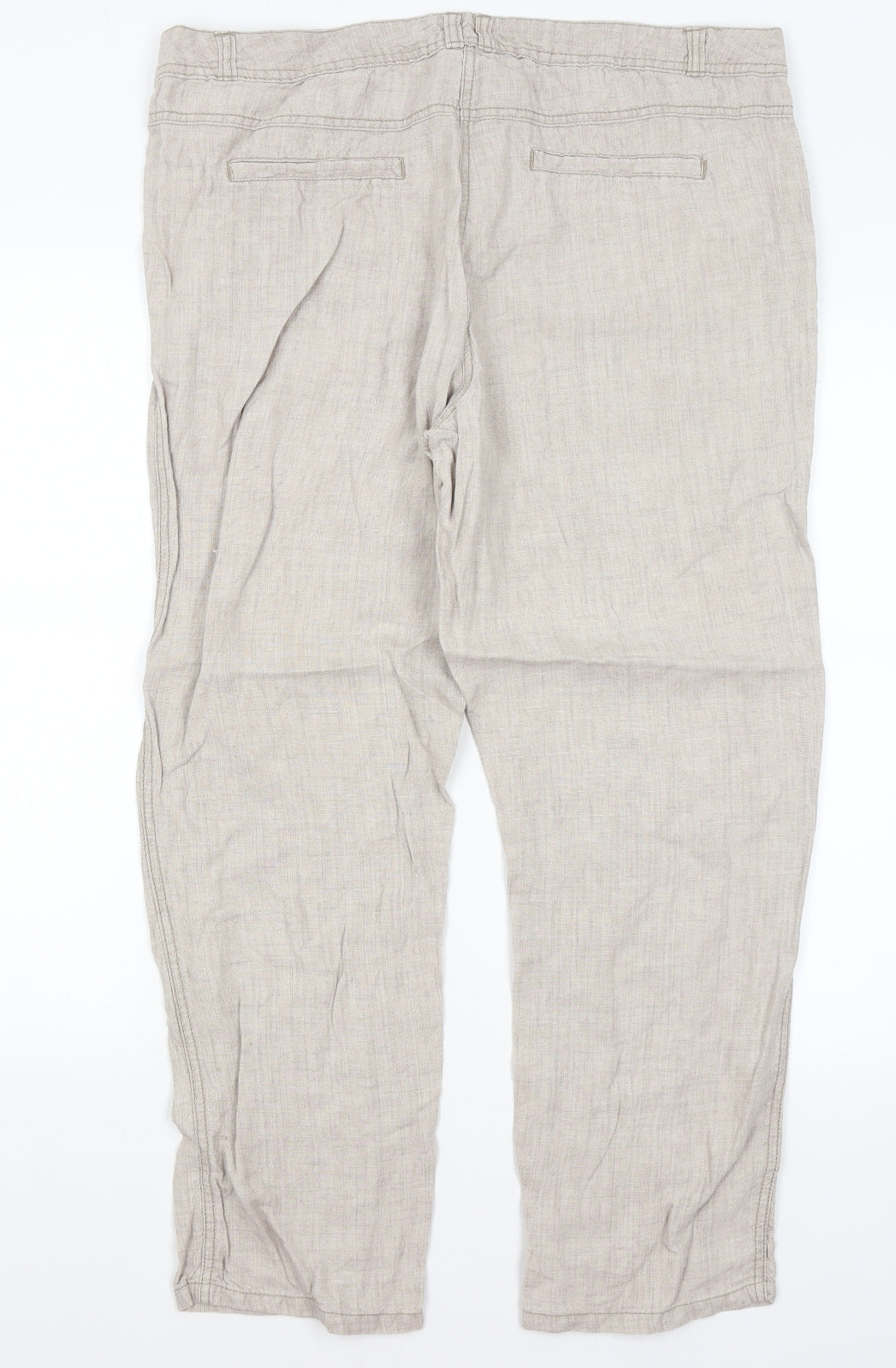 George Womens Beige   Trousers  Size 16 L28 in