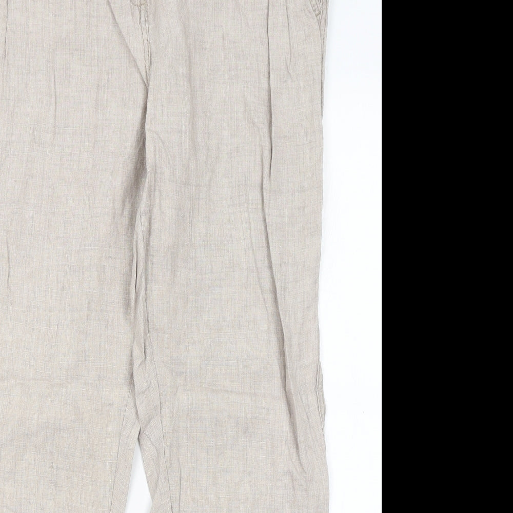 George Womens Beige   Trousers  Size 16 L28 in
