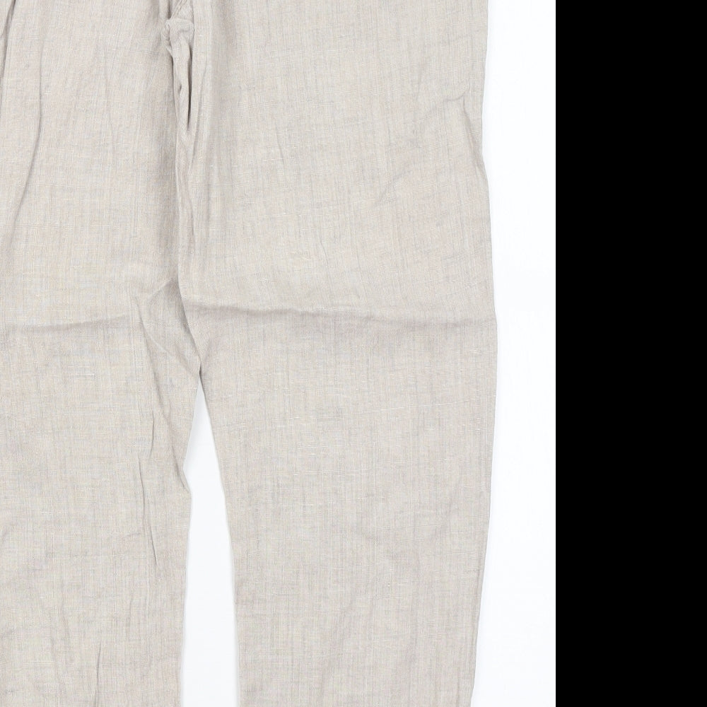 George Womens Beige   Trousers  Size 16 L28 in