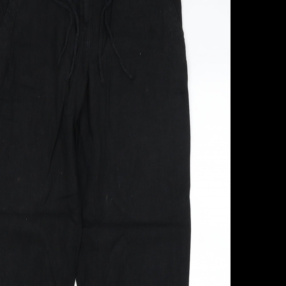 NEXT Womens Black   Trousers  Size 12 L28 in