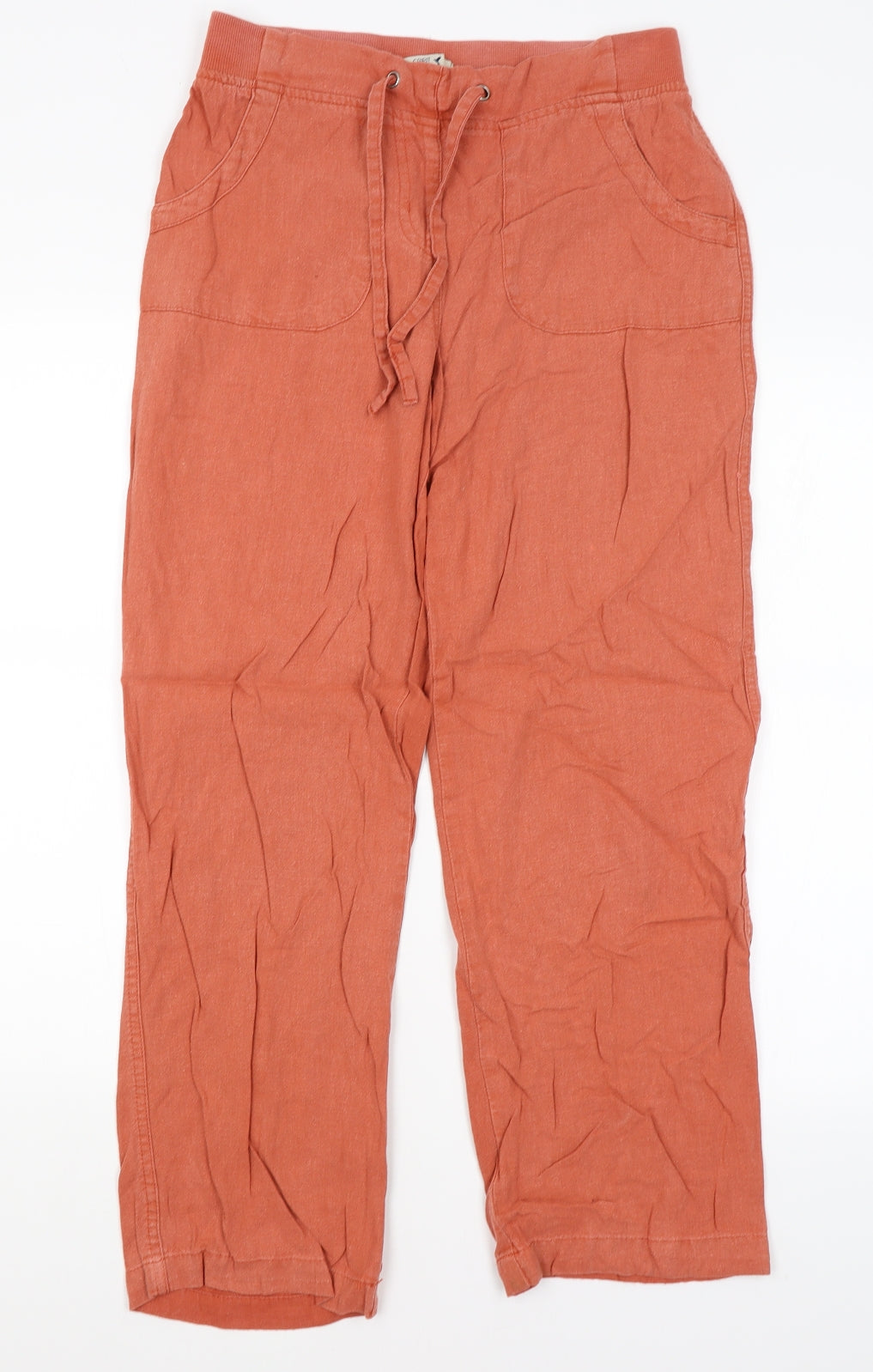 M&Co Womens Orange   Trousers  Size 10 L27 in