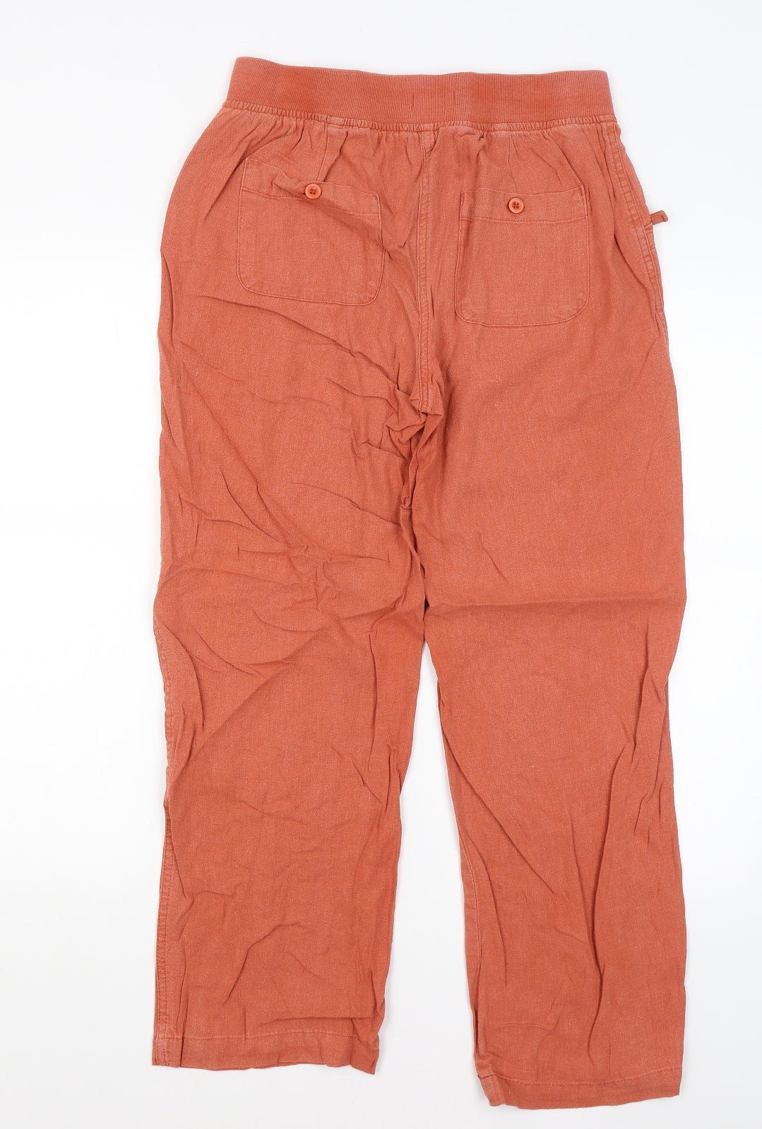 M&Co Womens Orange   Trousers  Size 10 L27 in