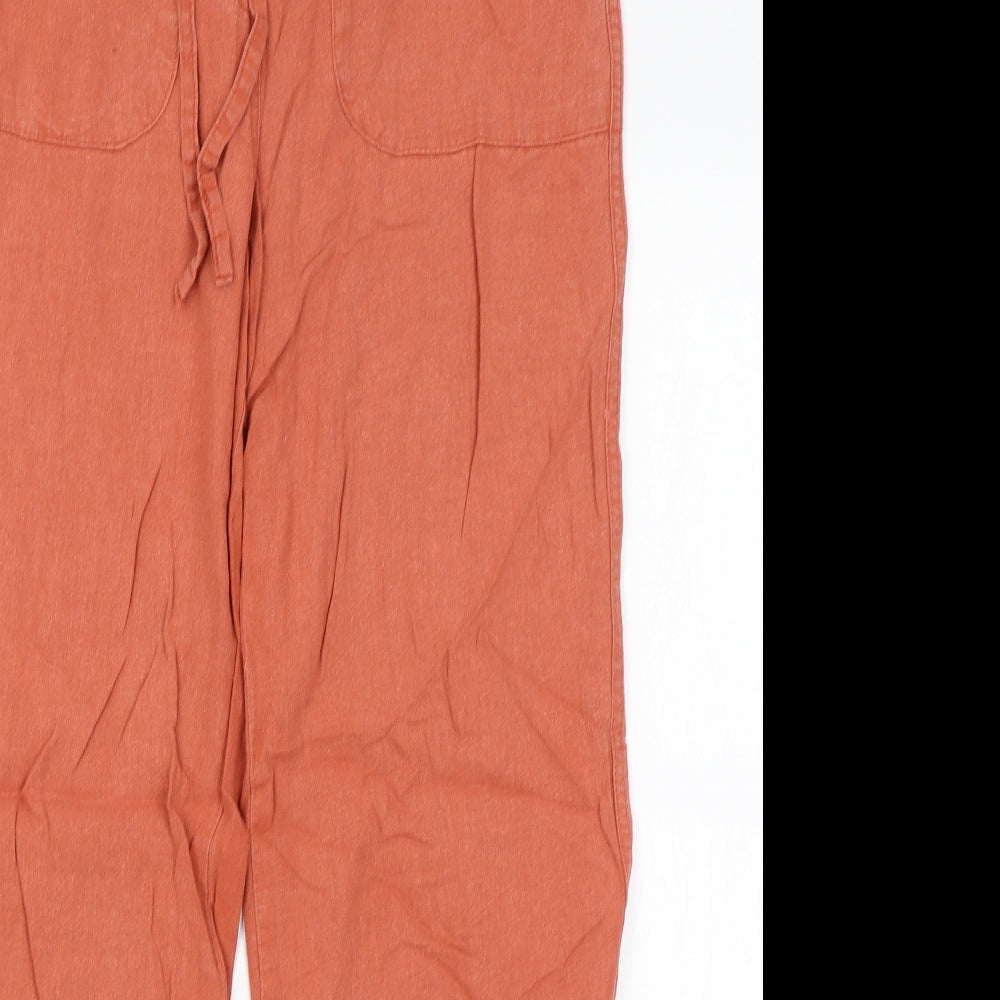 M&Co Womens Orange   Trousers  Size 10 L27 in